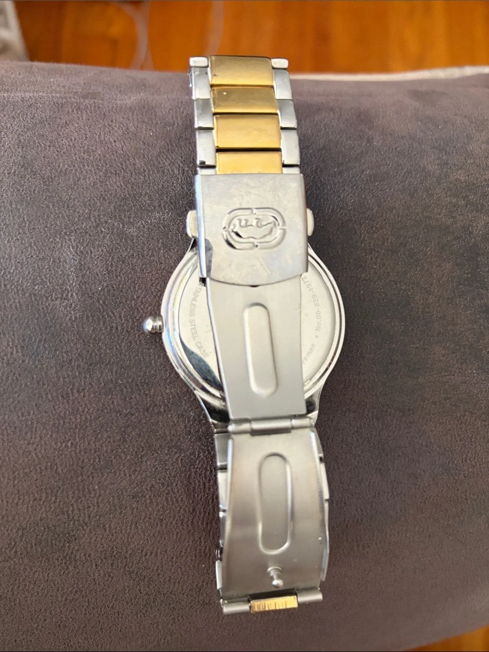 ECKO UNLIMITED Two-Tone Gold and Silver Bracelet Watch